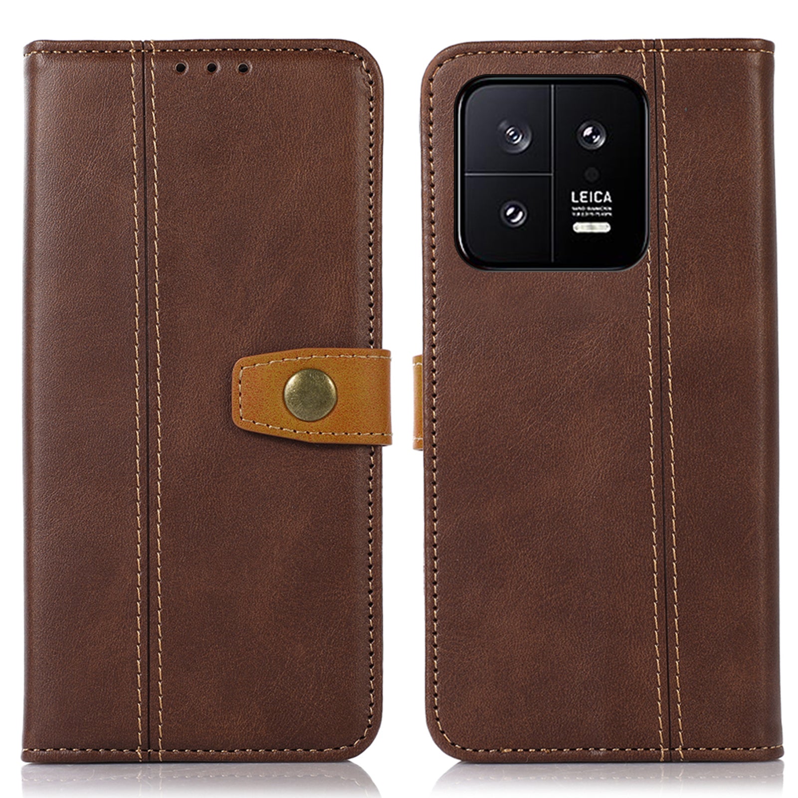 For Xiaomi 13 5G Magnetic Clasp Calf Texture PU Leather Case Phone Stand Wallet Cover For Xiaomi 13 5G Magnetic Clasp Calf Texture PU Leather Case Phone Stand Wallet Cover